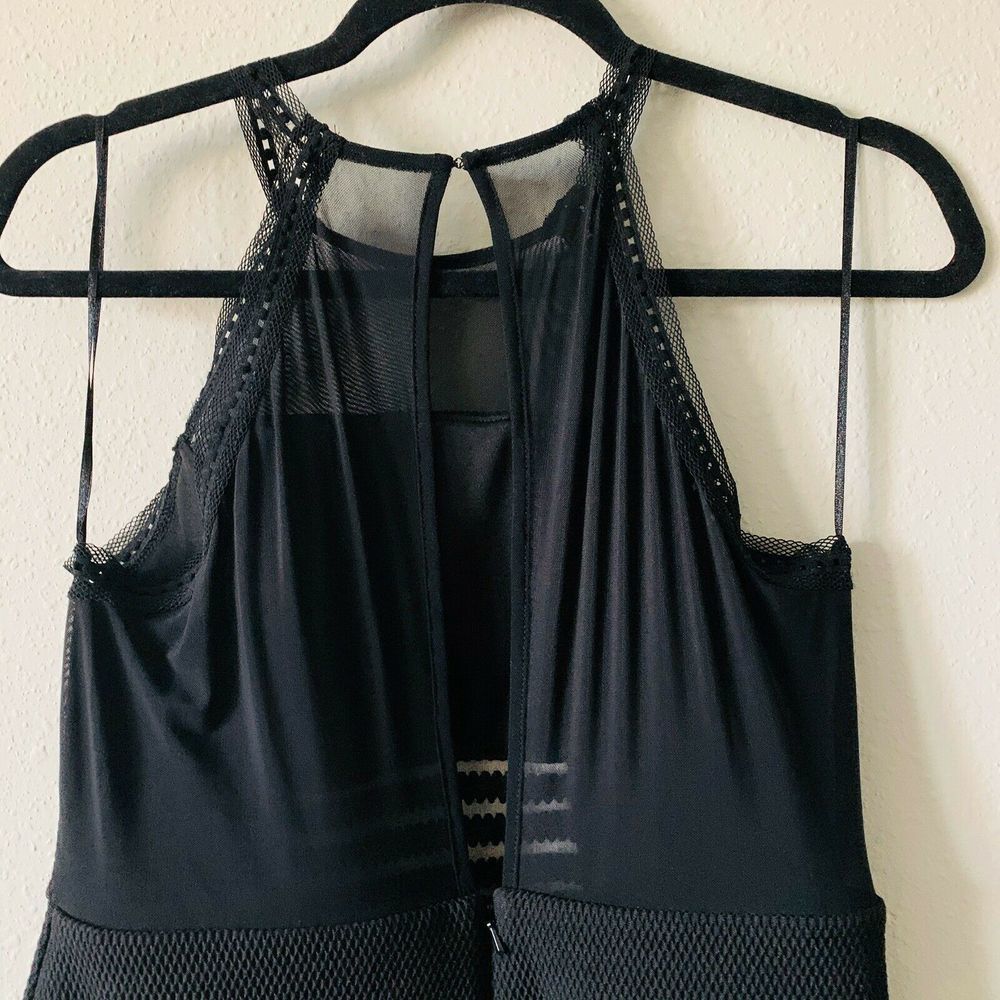 Topshop Sheer Mesh Cutout Illusion Cocktail Dress - Picture 7 of 8